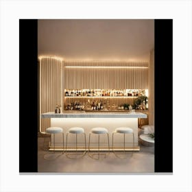 Bar Interior Design Canvas Print