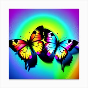 Rainbow Butterflies 6 Canvas Print