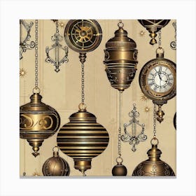Clocks And Ornaments Canvas Print
