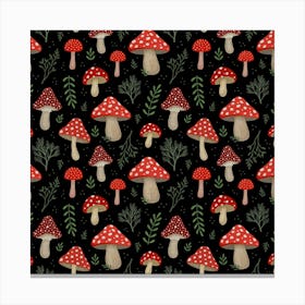 Amanita Mushrooms Canvas Print