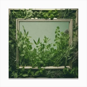 Frame Of Herbs 8 Canvas Print