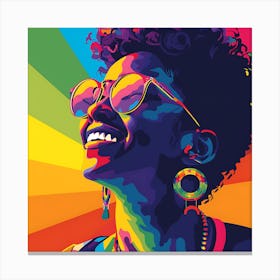 Rainbow Woman Canvas Print