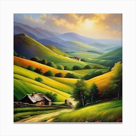 Landscape Painting 120 Canvas Print
