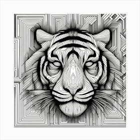 Abstract Tiger 1 Canvas Print