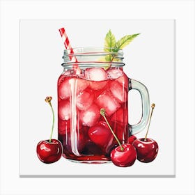 Cherry Iced Tea Canvas Print