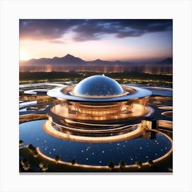 Futuristic Building 4 Canvas Print