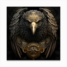 Eagle Ornate Pattern Feather Texture 1 Canvas Print