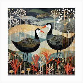 Bird In Nature Coot 3 Canvas Print