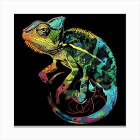 Chameleon Animal Motif Art Chameleon Stampe su tela