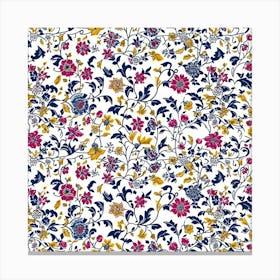 Lavender Loom London Fabrics Floral Pattern 4 Canvas Print