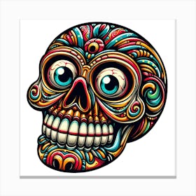 Day Of The Dead Skull 16 Canvas Print