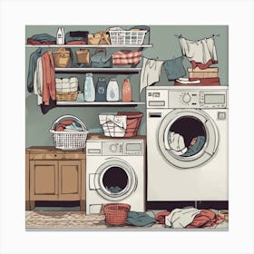 Laundry Room 4 Canvas Print