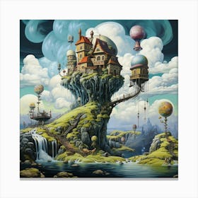House In The Sky 1 Canvas Print