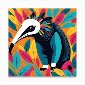 NEON AFRICAN ANTEATER Canvas Print