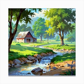 Country Scene 5 Canvas Print