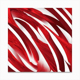 Candy Cane Abstract Canvas Print