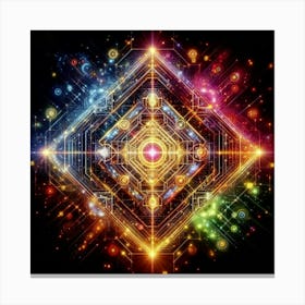 Psychedelic Symbol Canvas Print