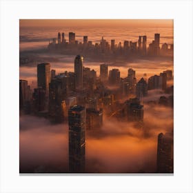 A Cityscape Bl 1 Canvas Print