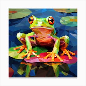 Cubism Frog 1 Canvas Print