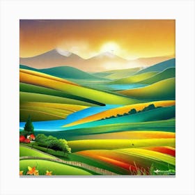 Landscape Painting 176 Canvas Print