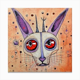 Abstract Artic Hare 3 Canvas Print