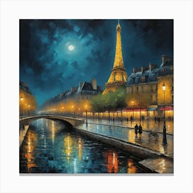 Paris At Night 8 Canvas Print