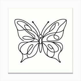 Butterfly Picasso style 3 Canvas Print