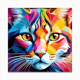 Colorful Cat Canvas Print