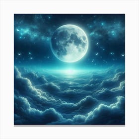 Full Moon In The Sky Canvas Print