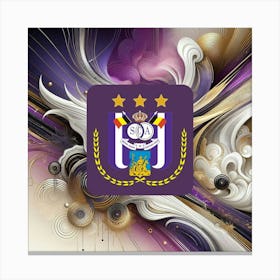 R.S.C. Anderlecht Logo Wall Art 6 Canvas Print