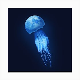 Jelly Moon Square Canvas Print