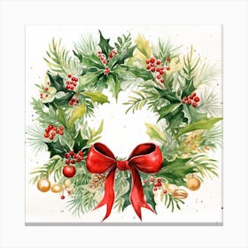 Christmas Wreath 4 Canvas Print