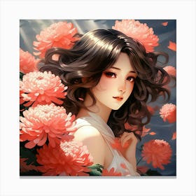 Japanese chrysanthemum 1 Canvas Print