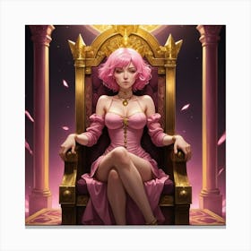 Rosy royal Canvas Print