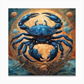 Cancer the Crab Canvas Print