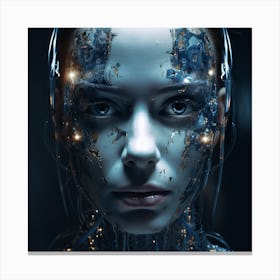 Cyborg Woman 2 Canvas Print