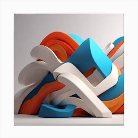 Minialist Aesthetic Simple 4K shapes high quality Canvas Print