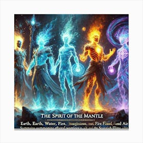 Spirit Of The Mantle Ethereal Warriors Canvas Print