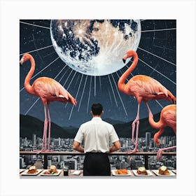 Flamingos 30 Canvas Print