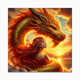 Dragon Girl 2 Canvas Print