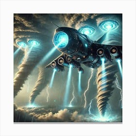 Tempest Class Gunship Tornado Generators Canvas Print