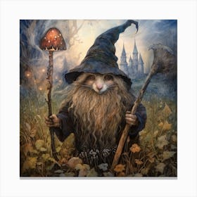 Whimsical woodland Kids Art Print Canvas Print