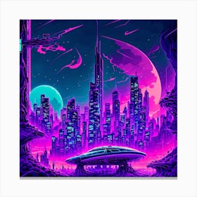 Futuristic City Canvas Print