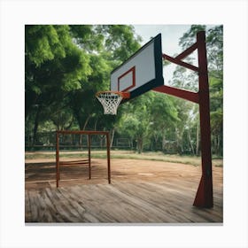 Basketball Court 10 Canvas Print