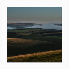 Sunrise Over The Hills Canvas Print