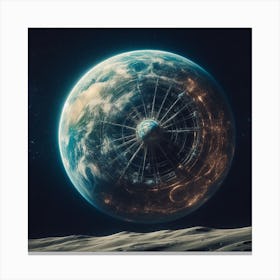 Earth In Space 42 Canvas Print