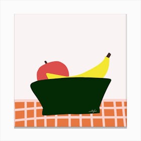 Fruit Bowl 1 Square Canvas Print