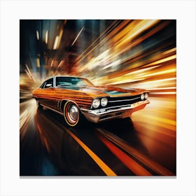 Chevrolet Chevelle In Motion Canvas Print