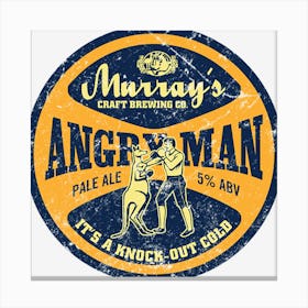 Angry Man Pale Ale Canvas Print