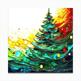 Oh Christmas Tree - Decorated Xmas Tree Canvas Print